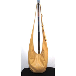 Tana & Hide Tan Brown Leather Crossbody Hobo Purse